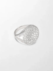 Snow Cupped Dome Ring