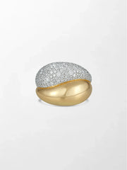 Snow Pavé Flick Ring