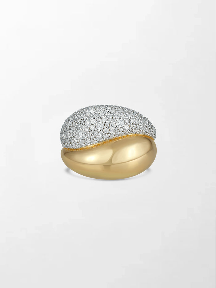 Snow Pavé Flick Ring
