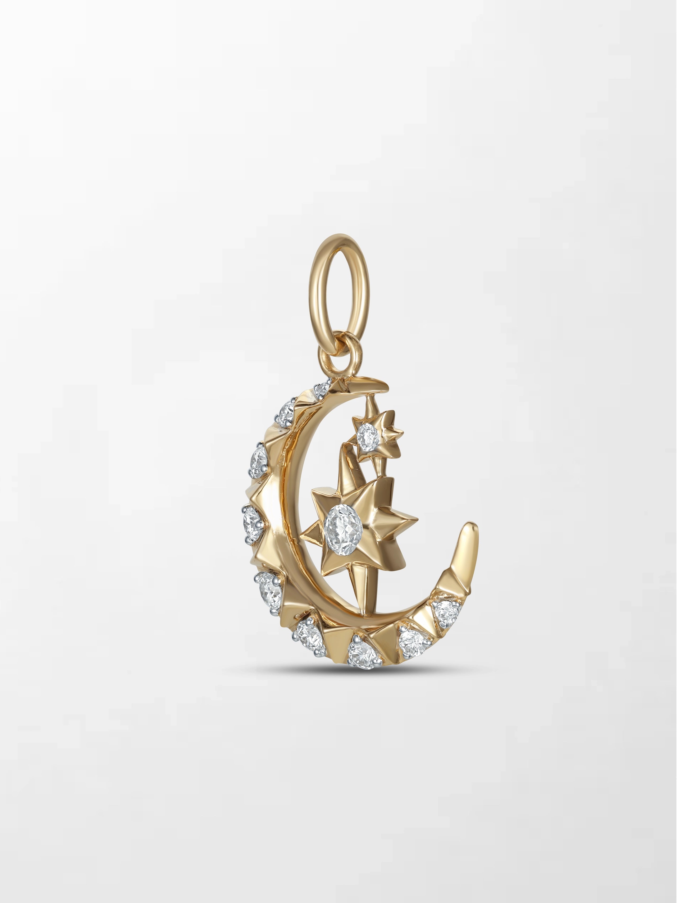 Starlit Moon Diamond Multiwear Pendant
