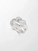 Snow Heartknot Ring