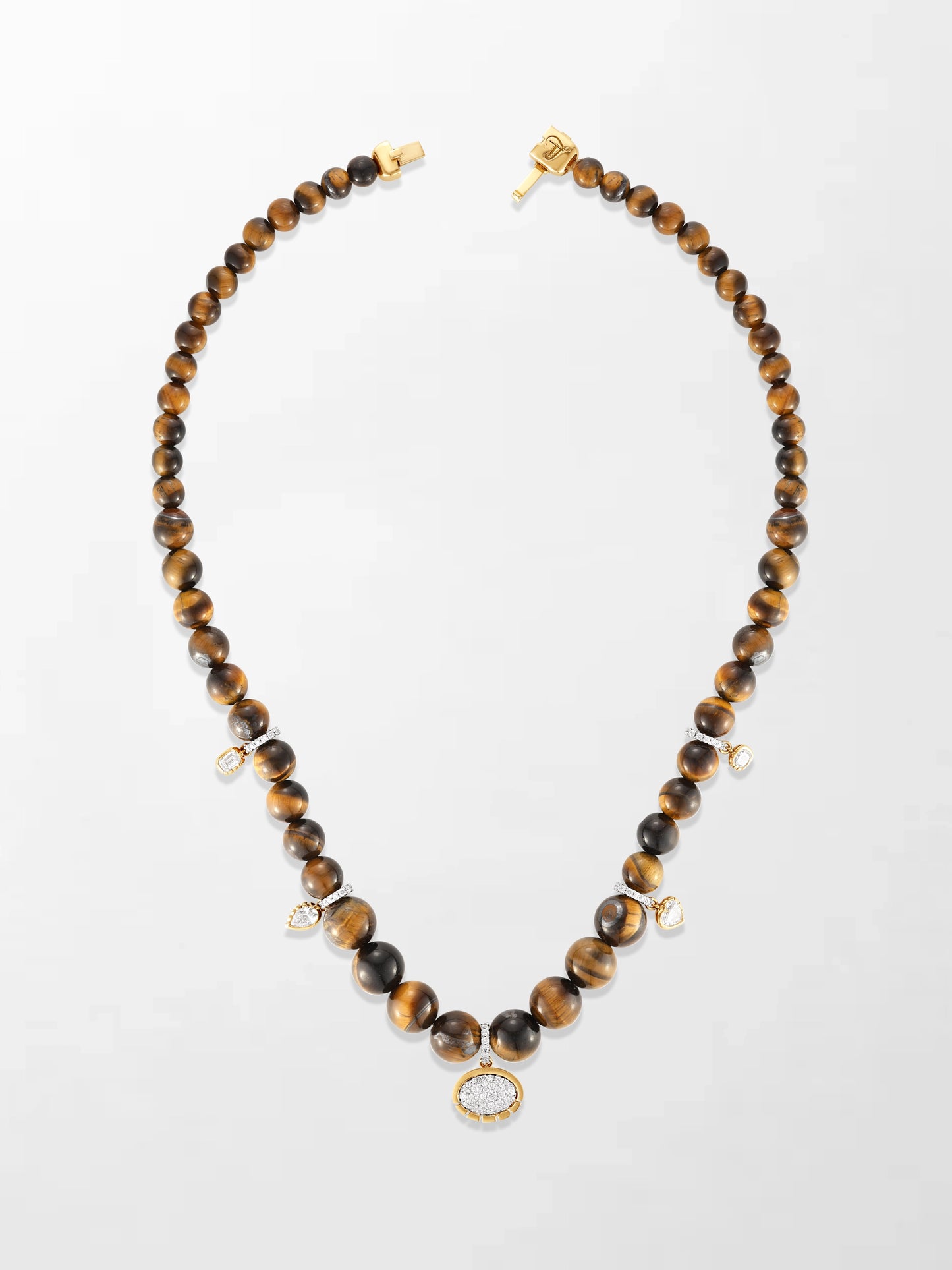 Tiger’s Eye Charm Necklace