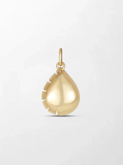 Split Bezel Teardrop Pendant