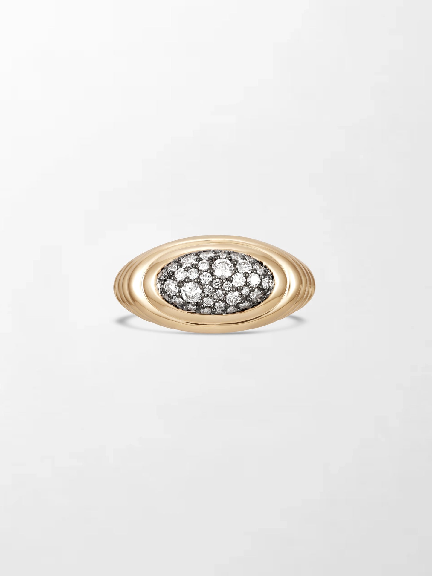 Pavé Rise Pinky Ring