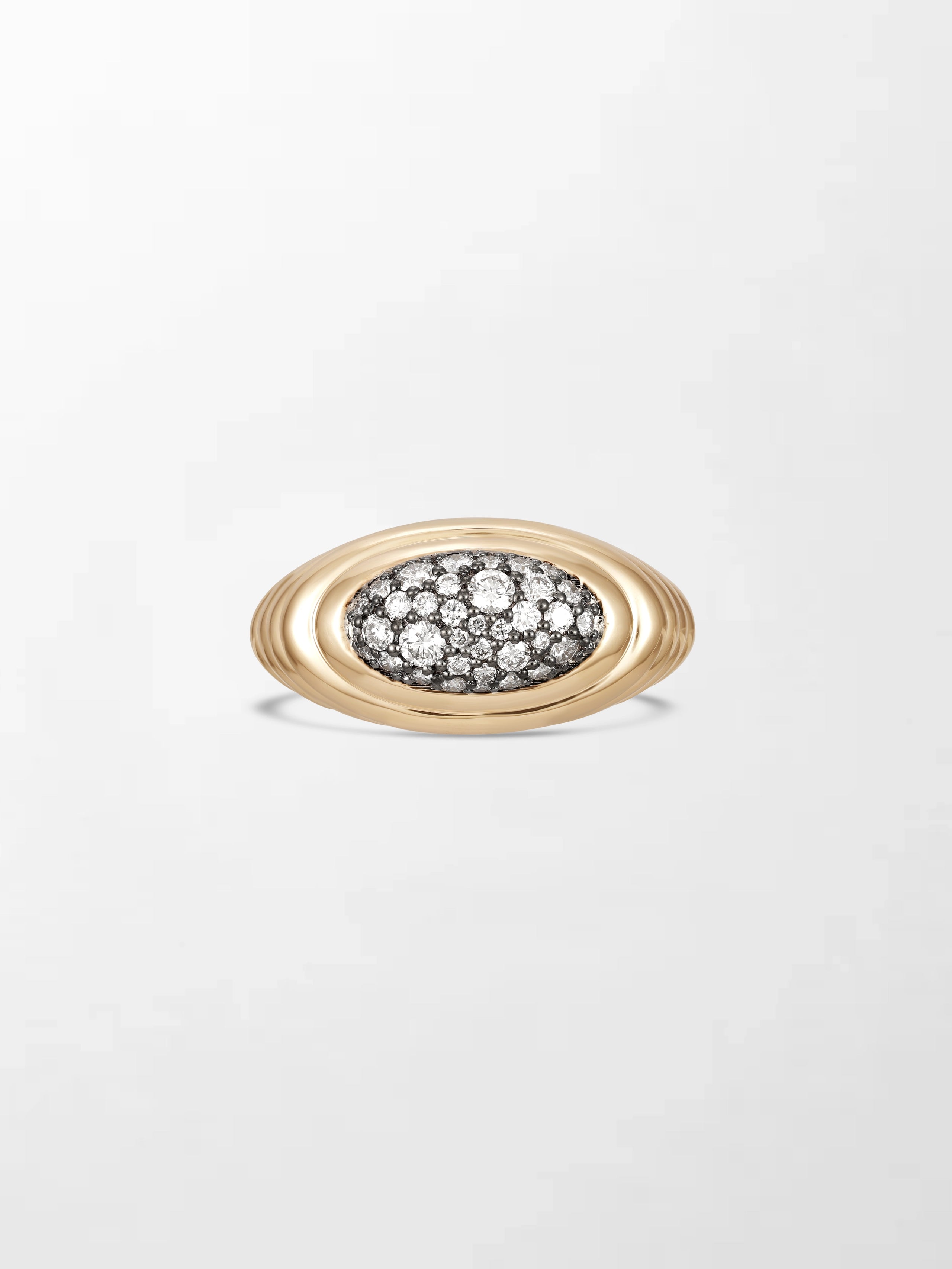 Pavé Rise Pinky Ring