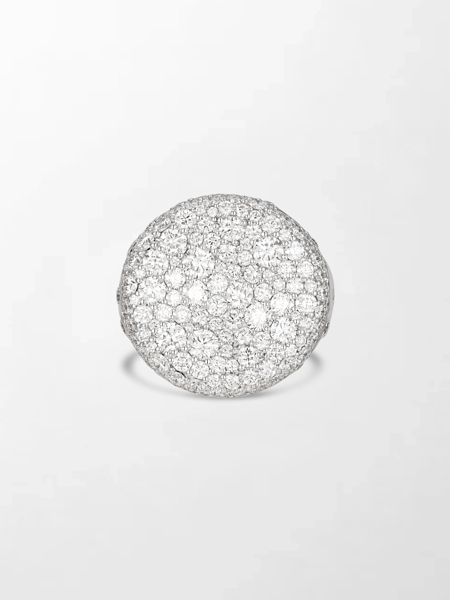Snow Cupped Dome Ring