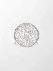 Snow Cupped Dome Ring