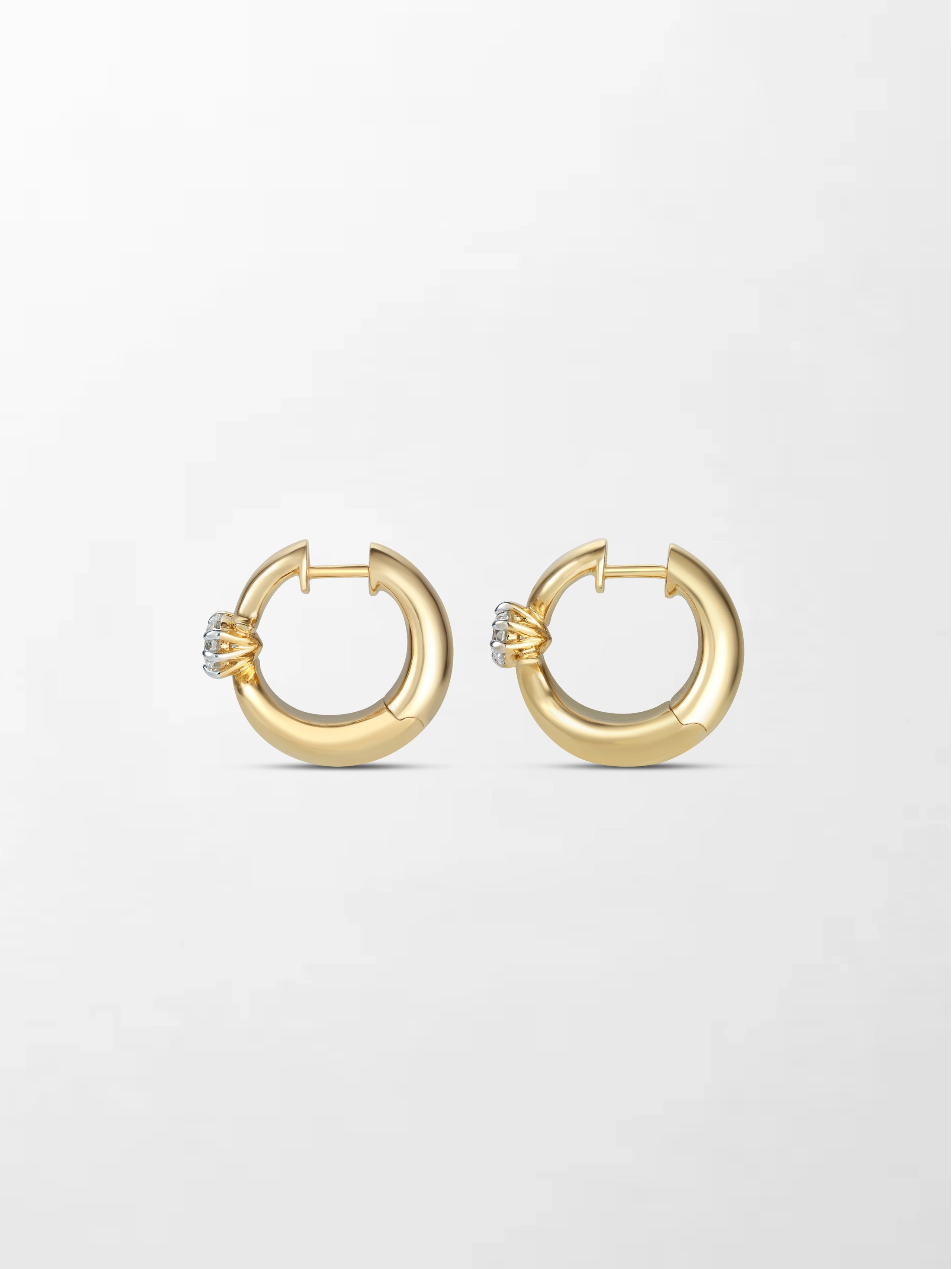 Solitaire Flick Earrings