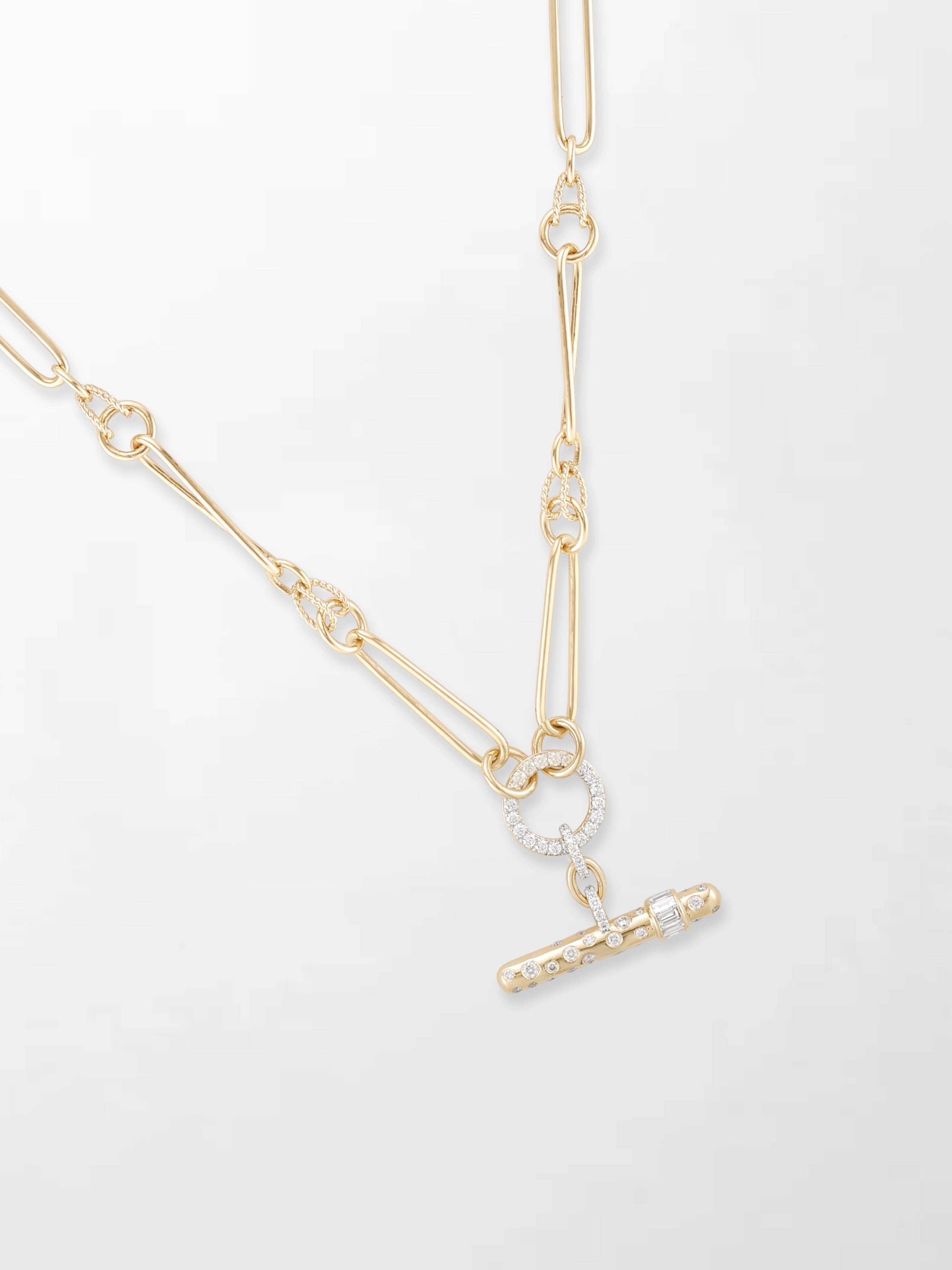 Polka Dot Link T-Bar Chain
