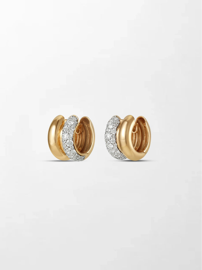 Duo Pavé Huggie