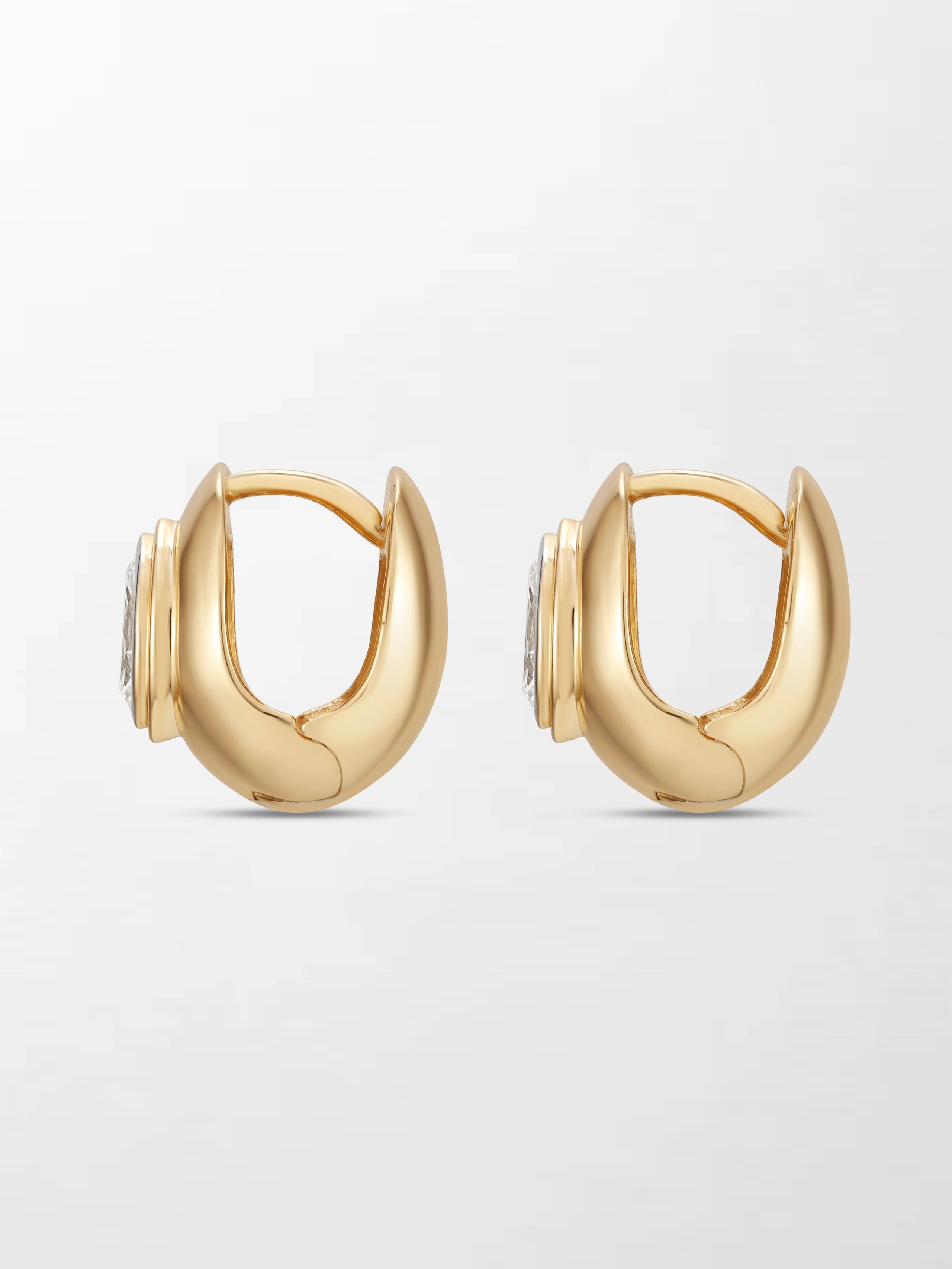 Marquise Curve Huggies