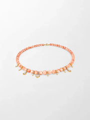 Sunset Coral Charm Necklace