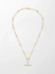 Polka Dot Link T-Bar Chain