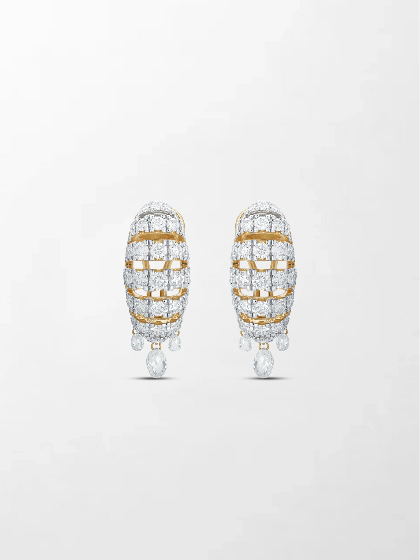Grid Diamond Earring