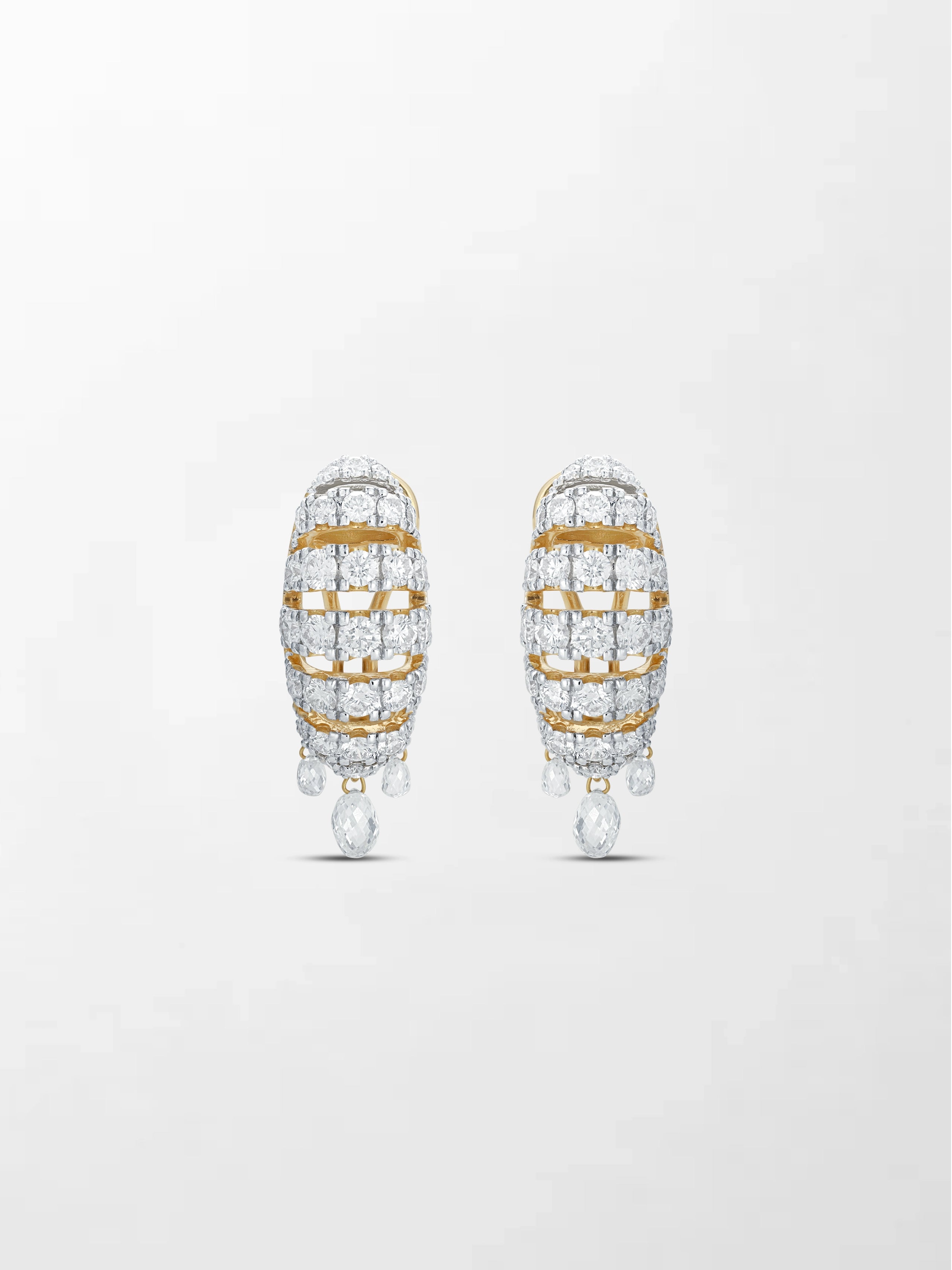 Grid Diamond Earring