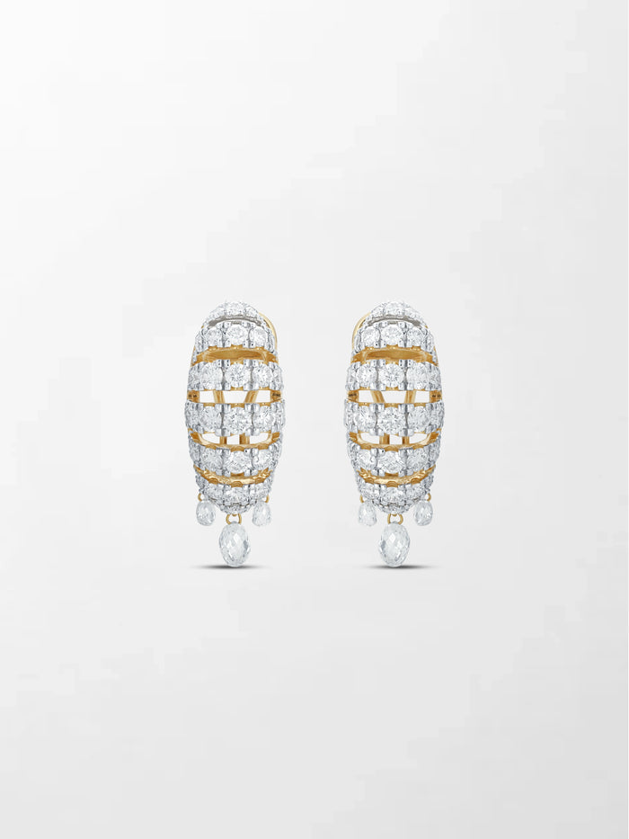 Grid Diamond Earring