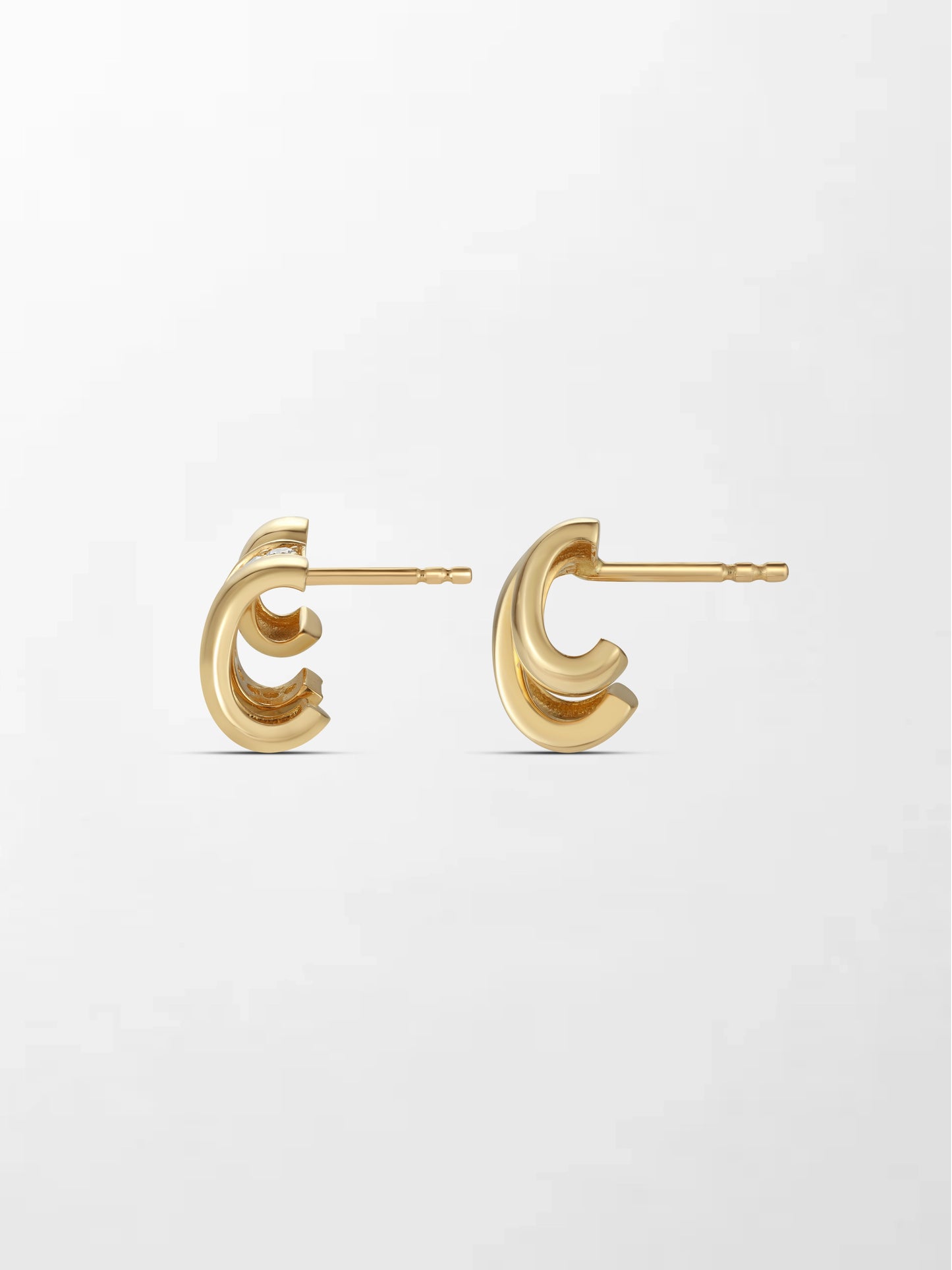 3 Claw Diamond Earrings