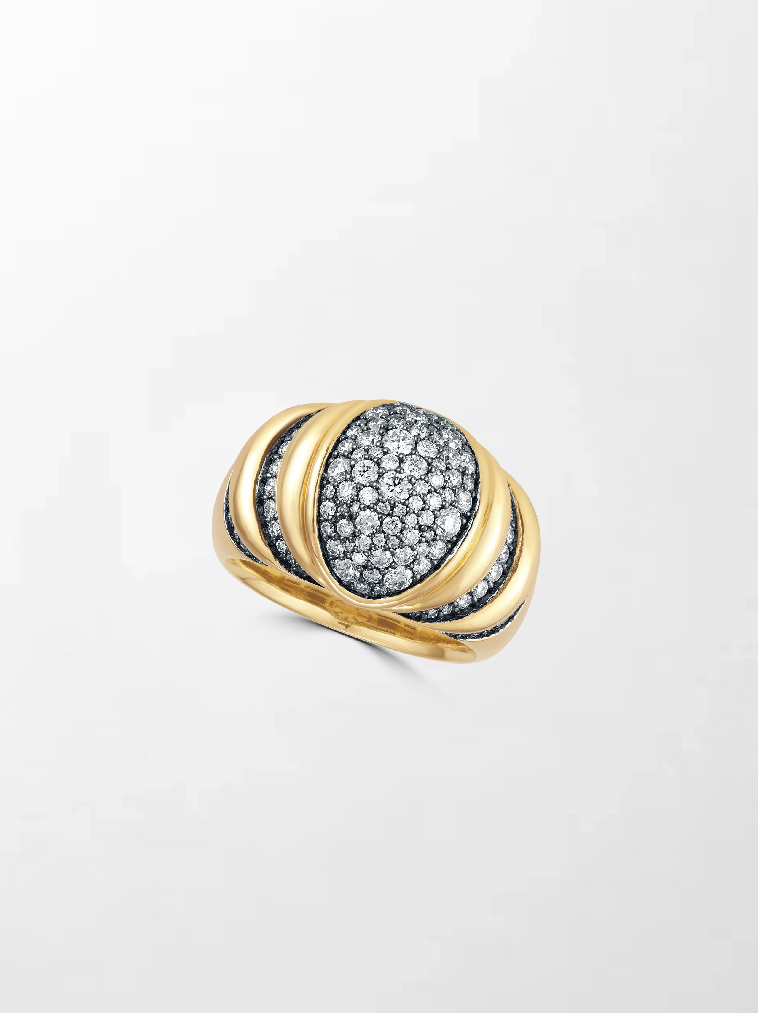 Mooncrest Charcoal Ring