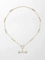 Midnight Diamond Dumbbell T-Bar Chain