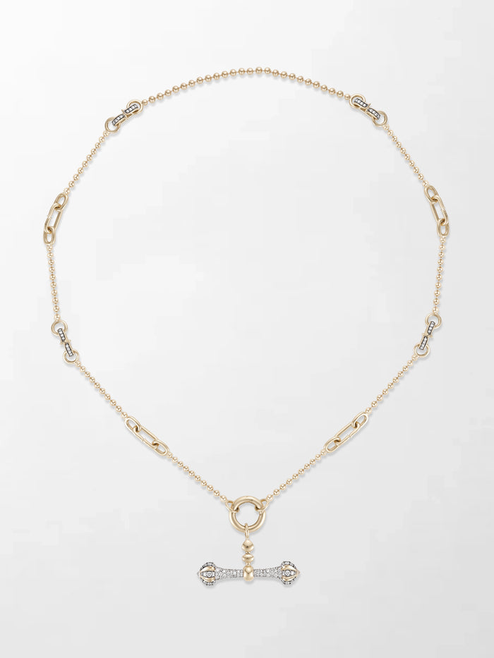 Midnight Diamond Dumbbell T-Bar Chain