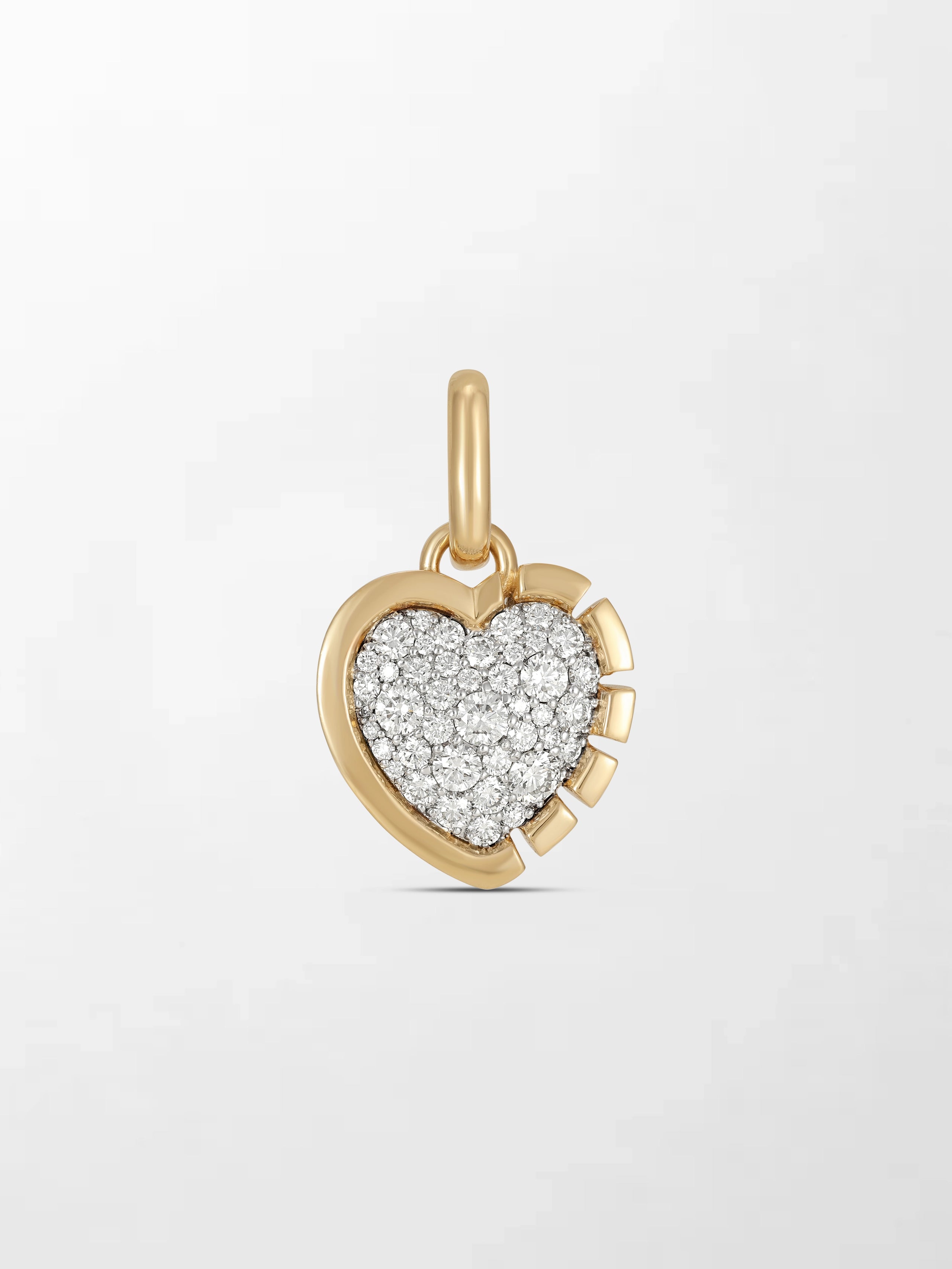 Split Bezel Heartlight Pendant