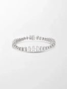 Snow Tapered Roundelle Bracelet
