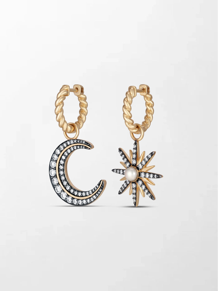 Moon & Star Earrings