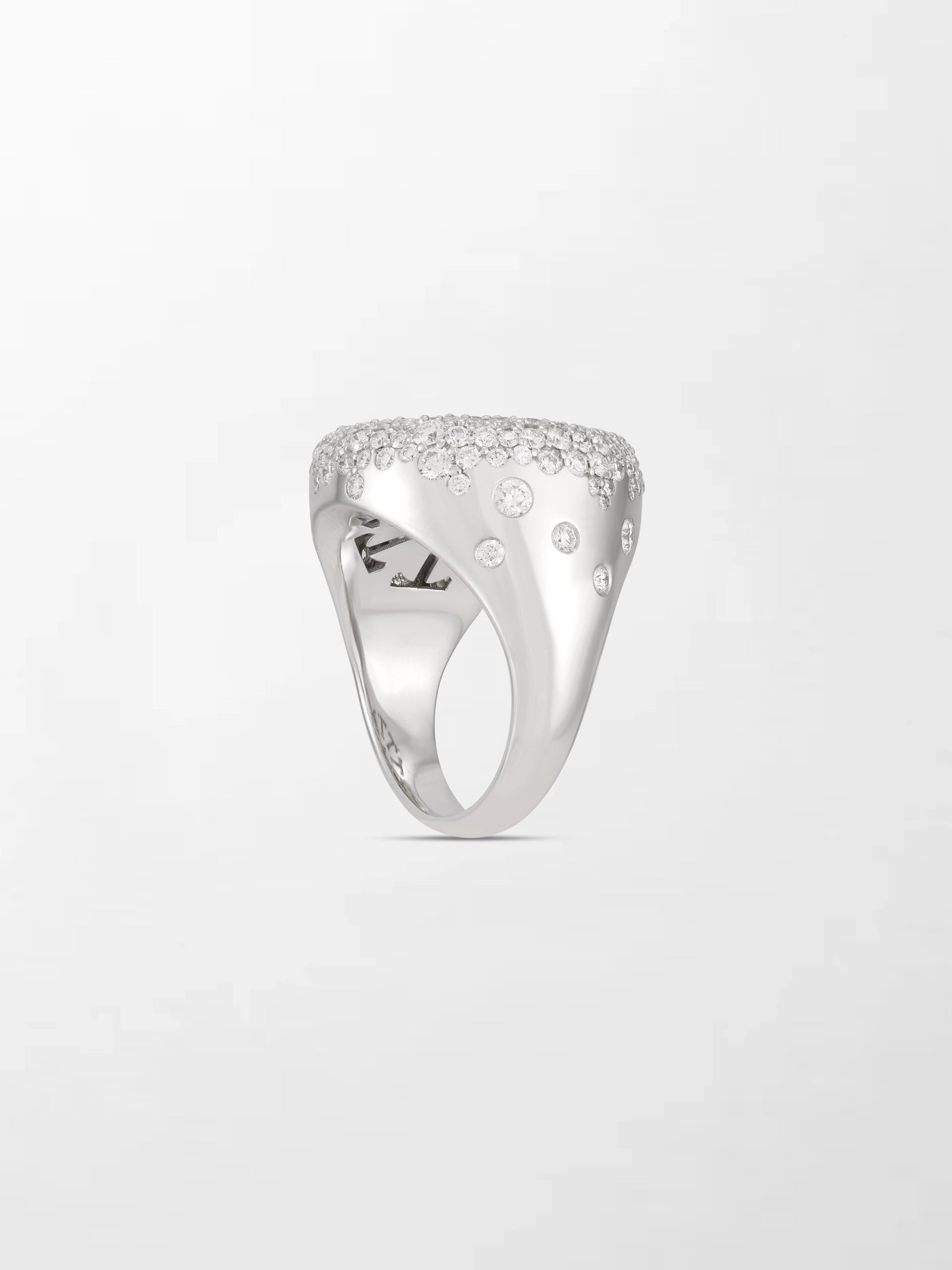 Snow Cupped Dome Ring