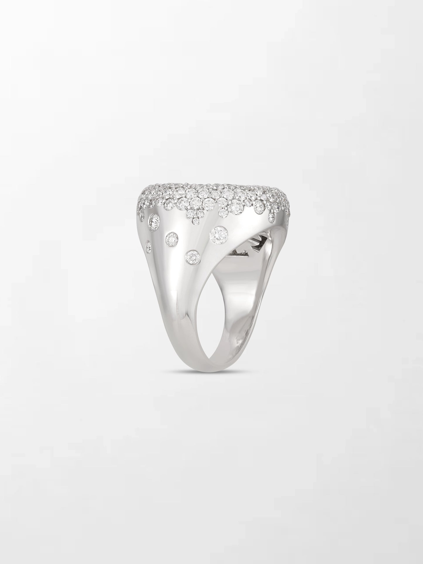 Snow Cupped Dome Ring