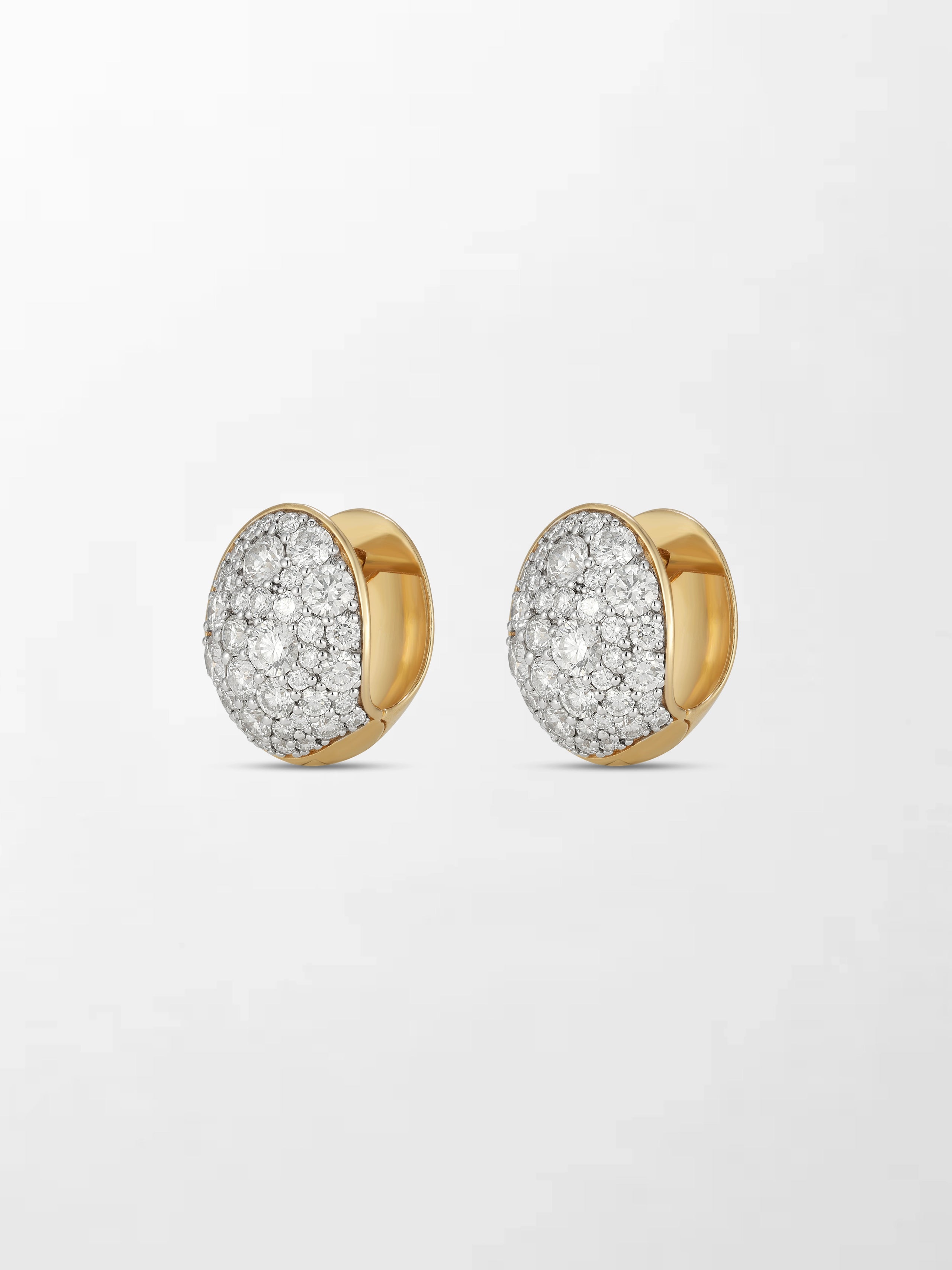 Diamond Curve Huggies