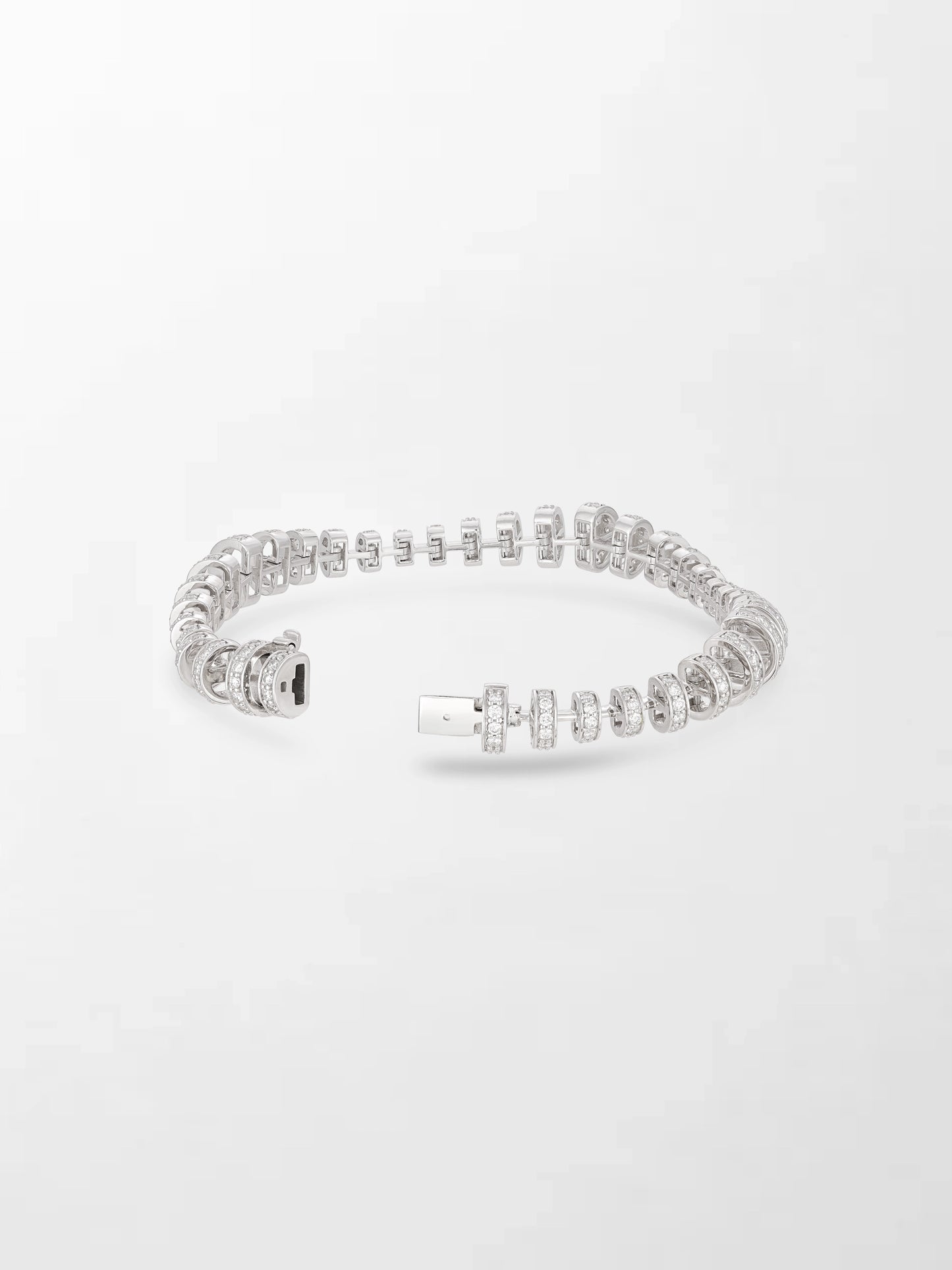 Snow Tapered Roundelle Bracelet