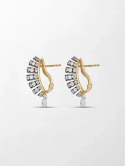 Midnight Grid Diamond Earring