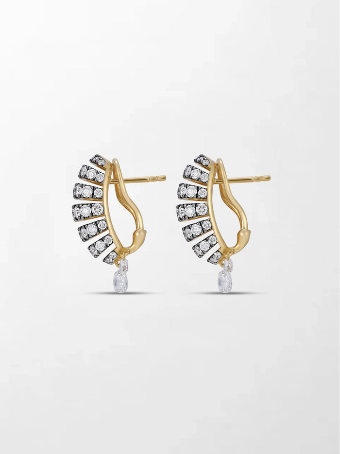 Midnight Grid Diamond Earring