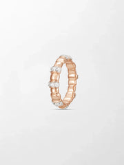 Sleek Rose Grooved Band