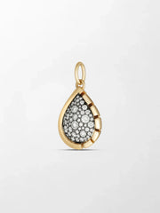 Split Bezel Teardrop Pendant