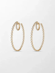 2 inch Split Bezel Double Hoop