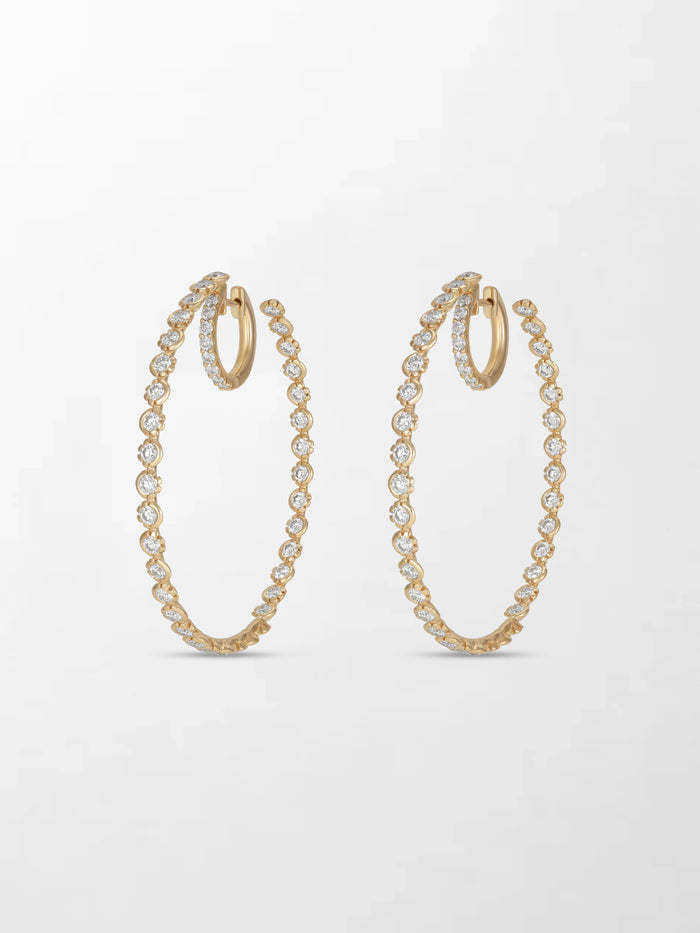 2 inch Split Bezel Double Hoop