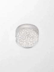Snow Cupped Dome Ring