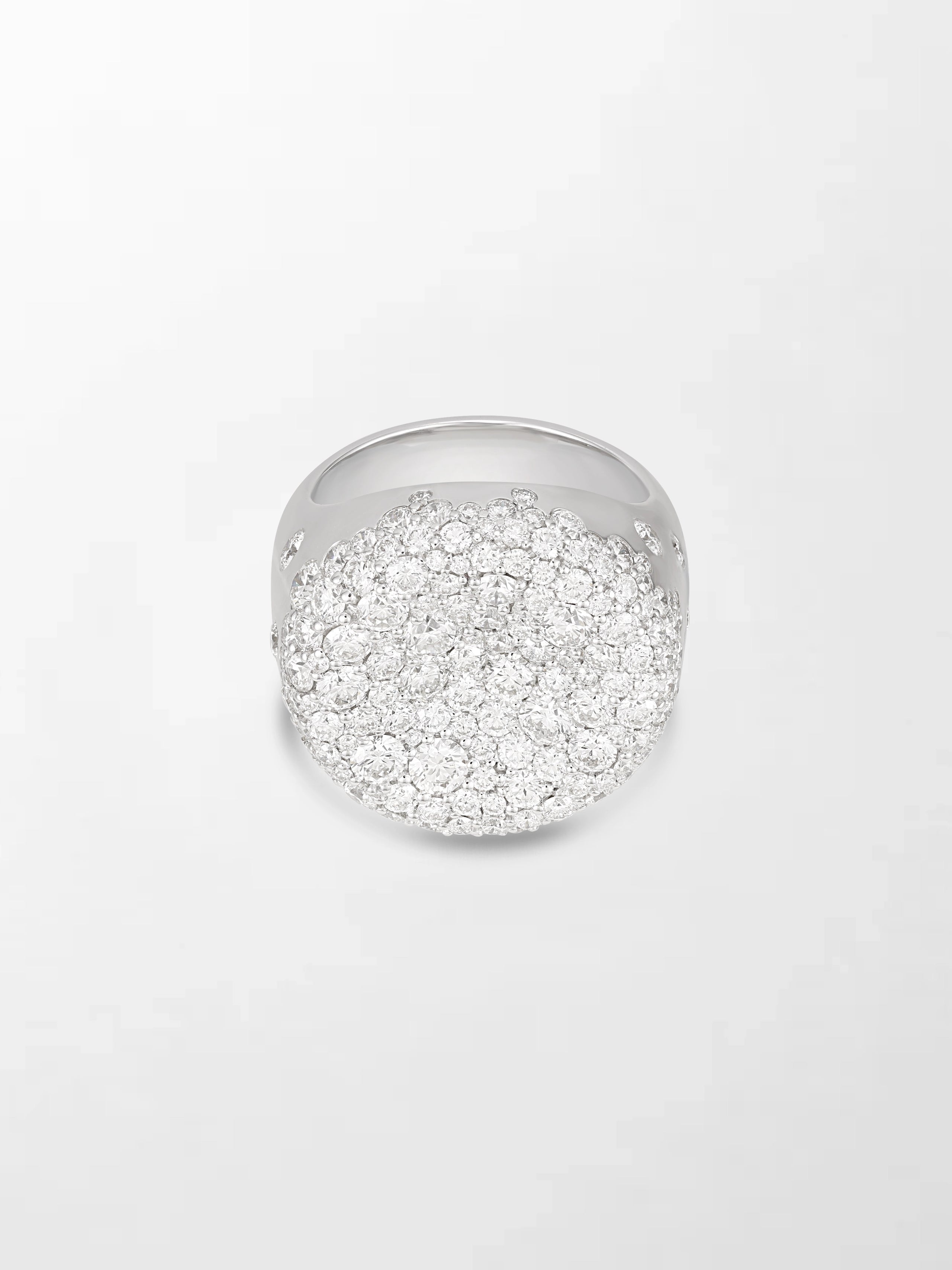 Snow Cupped Dome Ring