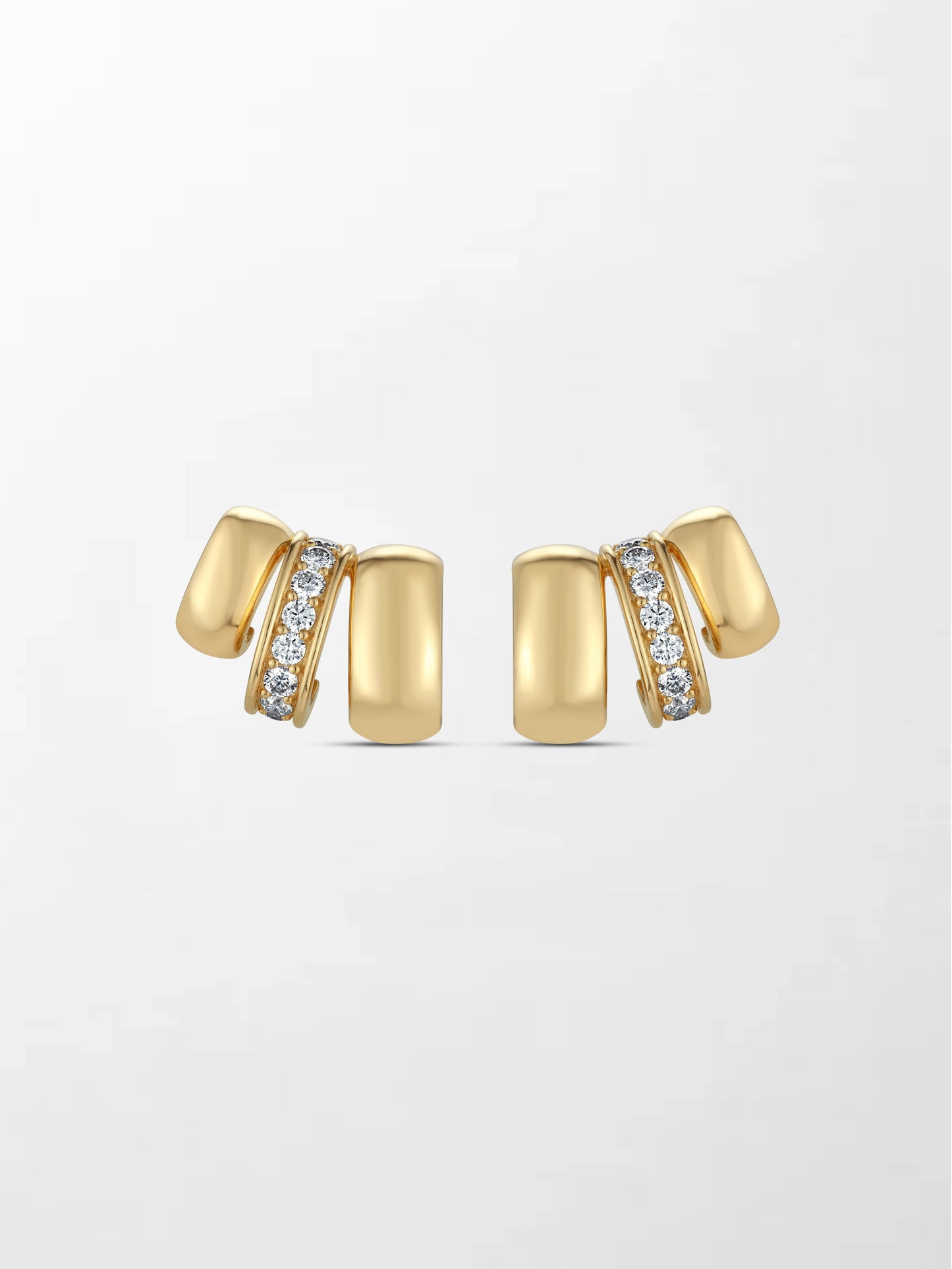 3 Claw Diamond Earrings