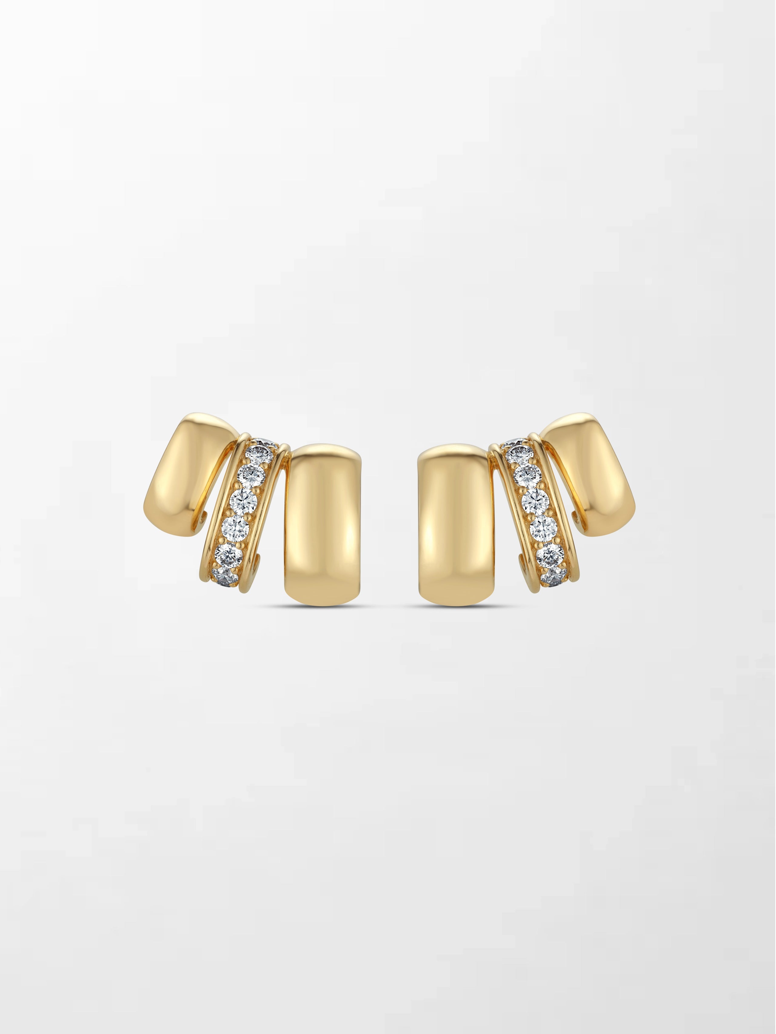 3 Claw Diamond Earrings