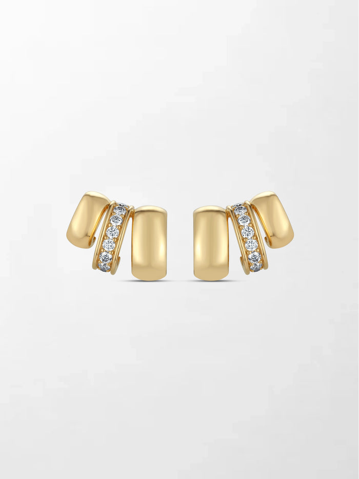3 Claw Diamond Earrings