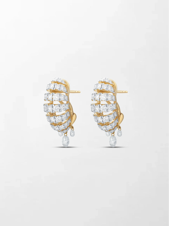 Grid Diamond Earring