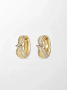 Edge Diamond Flick Earrings