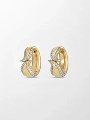 Edge Diamond Flick Earrings