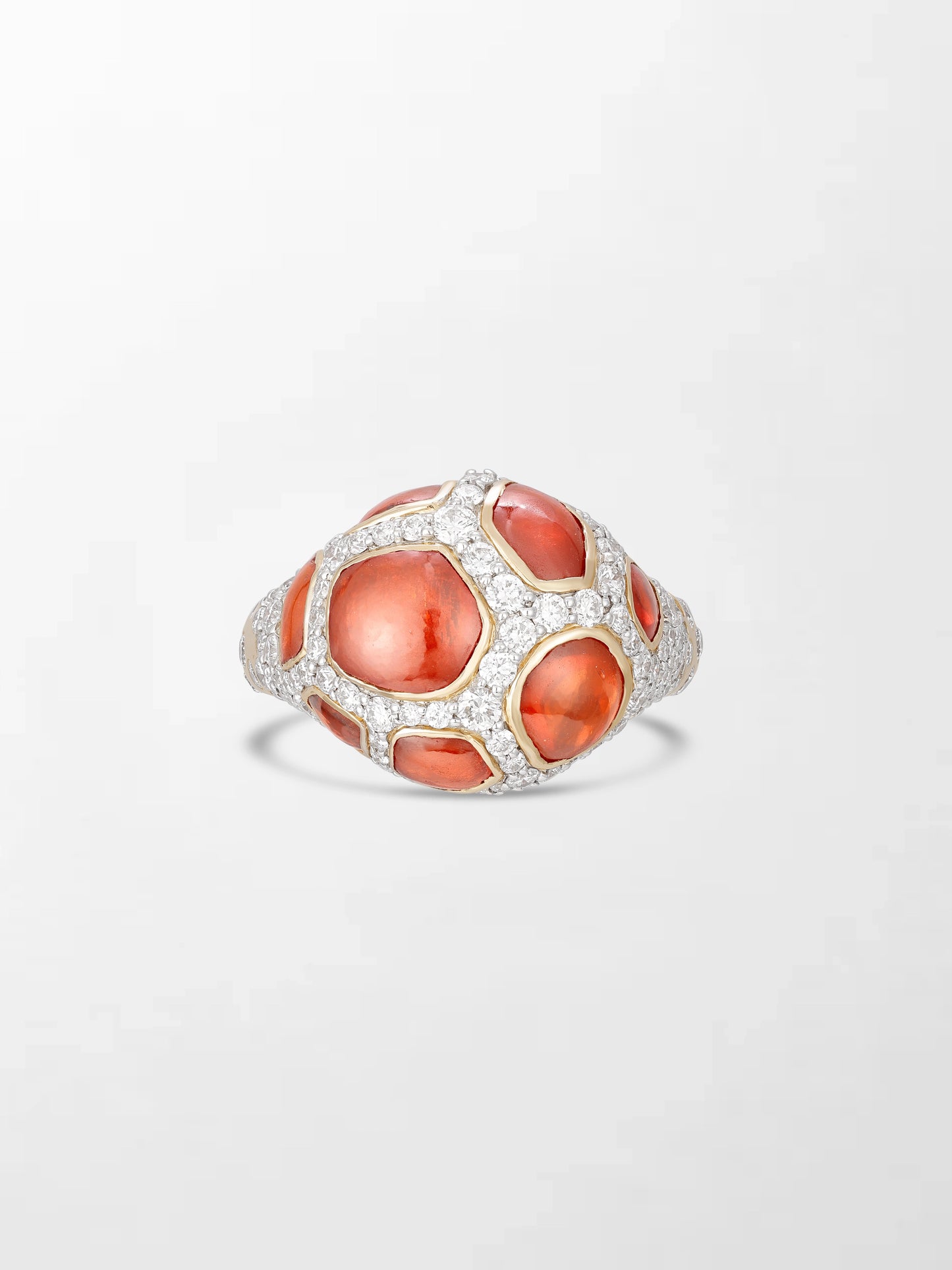 Giraffe Hessonite Ring
