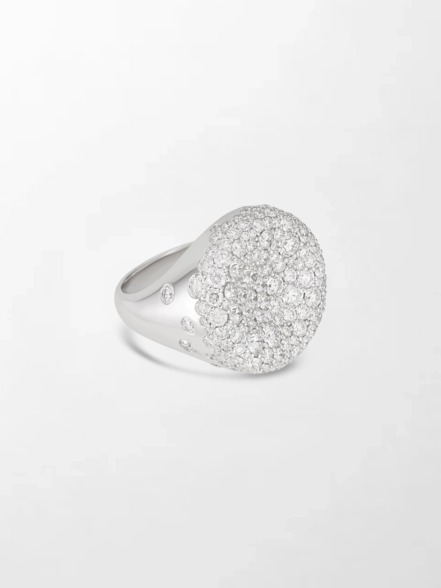 Snow Cupped Dome Ring