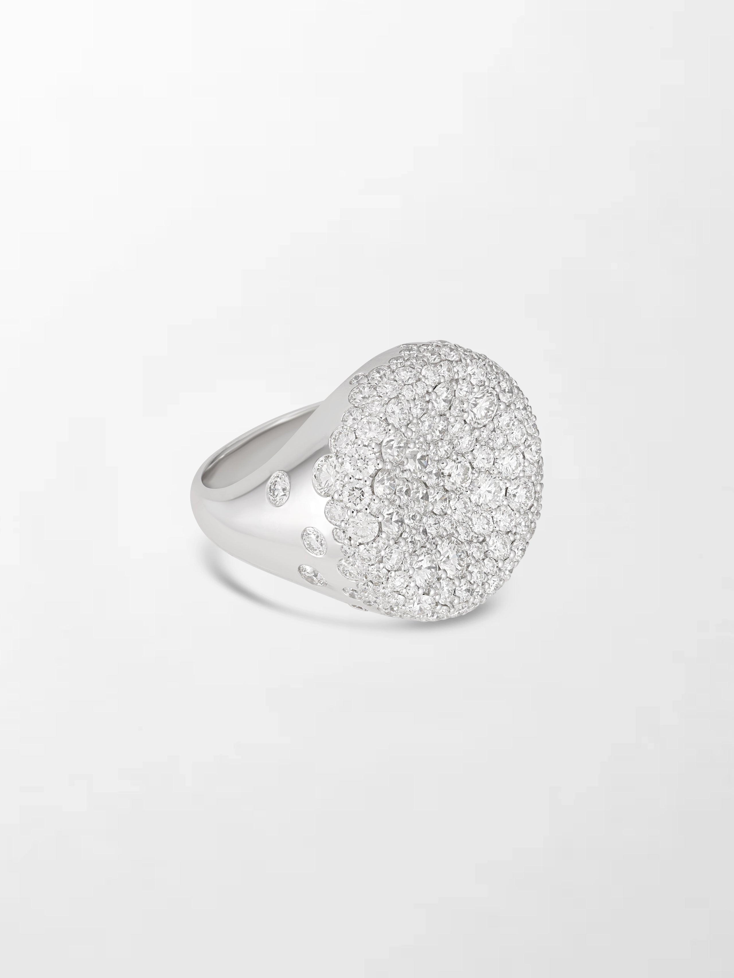 Snow Cupped Dome Ring