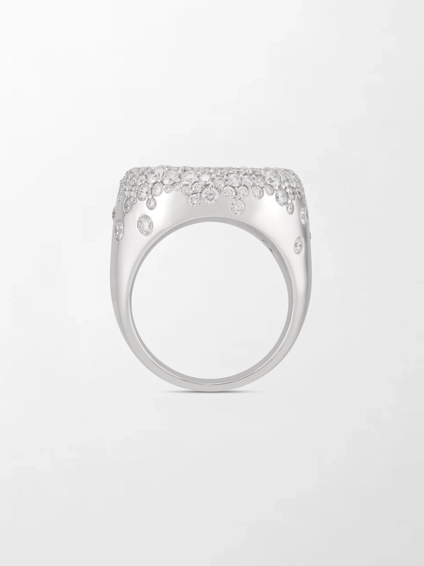 Snow Cupped Dome Ring