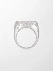 Snow Cupped Dome Ring
